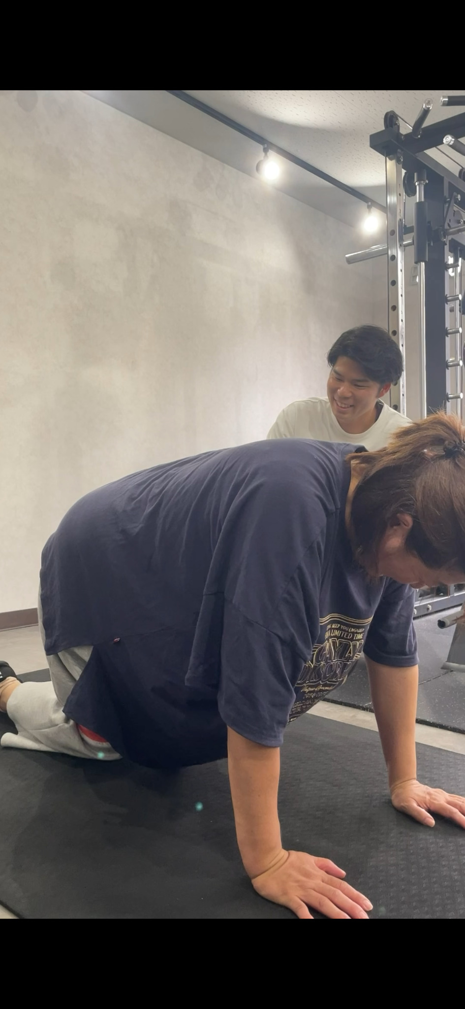 LiftWinで体力づくりのトレーニングを受けるお客様